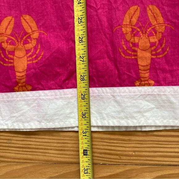 Beach Cover Top it Off Pink Orange Lobsters Medium Large - Picture 11 of 12